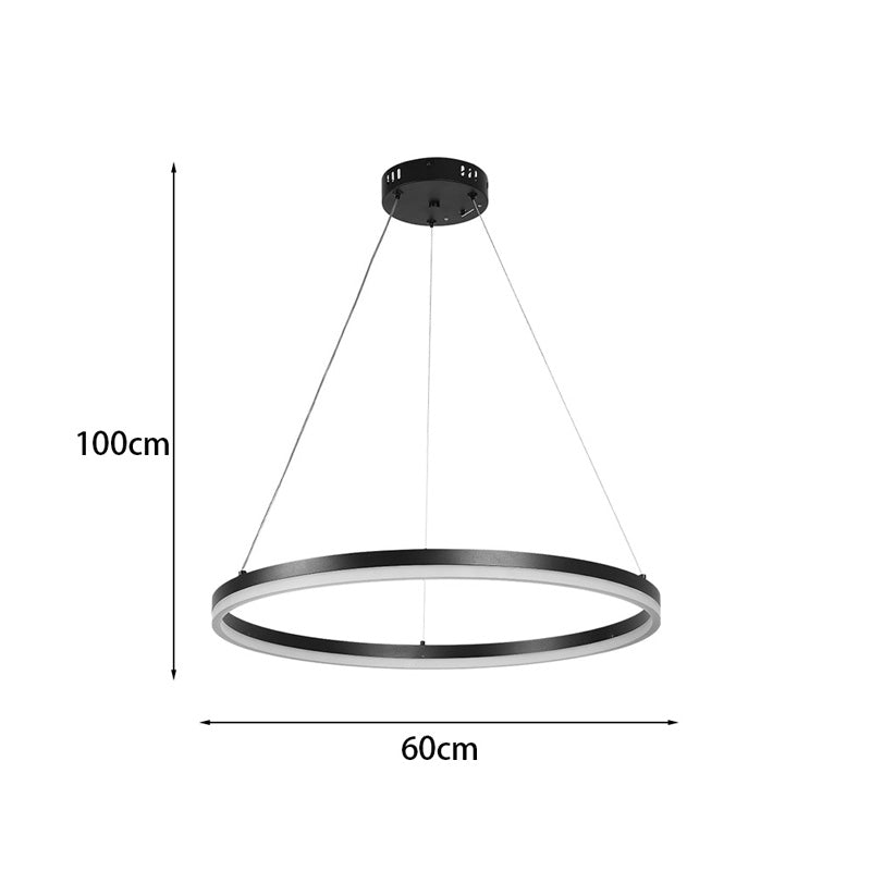 Φωτιστικό Οροφής Nebrian LED Μέταλλο Μαύρο Φ60x15