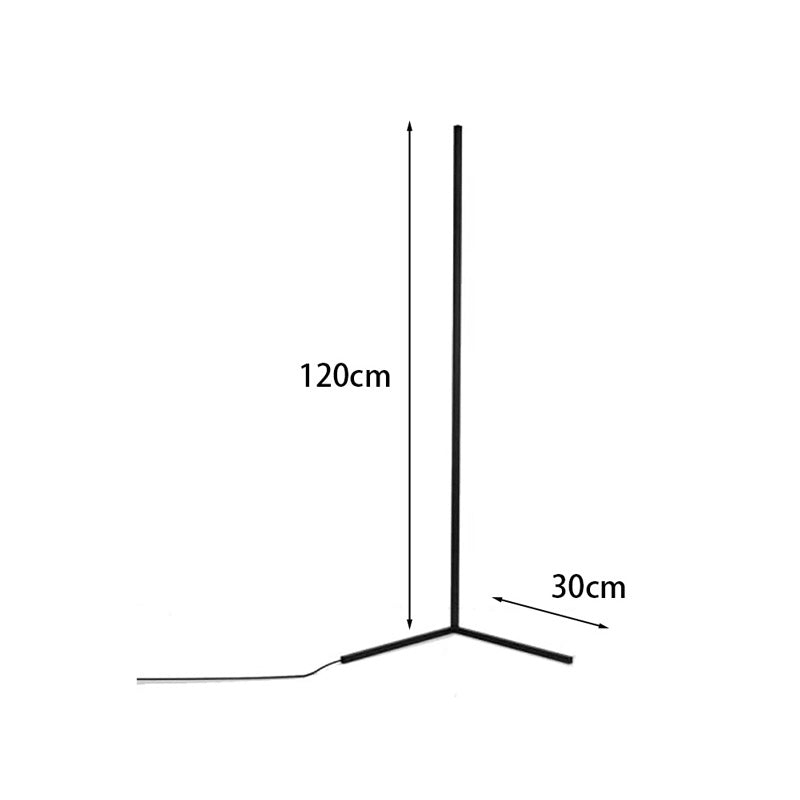 Φωτιστικό Δαπέδου Nanek LED Μέταλλο Μαύρο 30x30x120