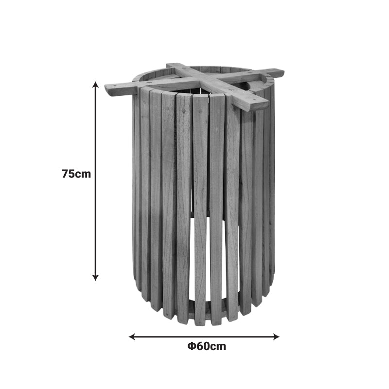 Βάση Τραπεζιού Εσωτερικού Χώρου Galy I Mindi Ξύλο σε Φυσική Απόχρωση Φ60x75