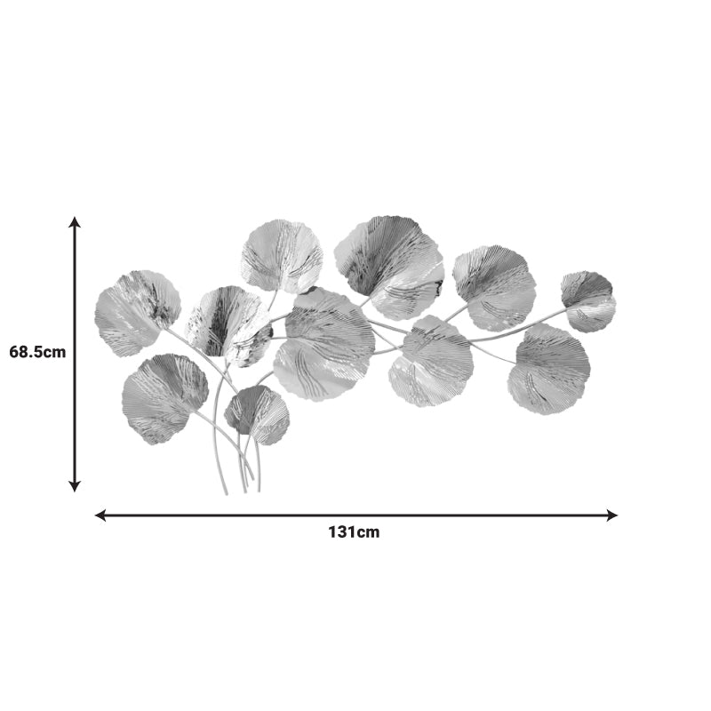 Διακοσμητικό Τοίχου Fleur Μέταλλο σε Χρυσή Απόχρωση 131x68.5x6