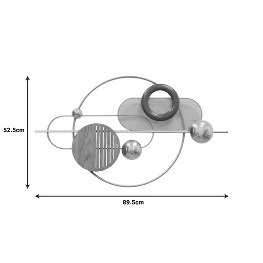 Διακοσμητικό Τοίχου Lupus Μέταλλο σε Χρυσή-Καφέ Απόχρωση 89.5x52.5x6