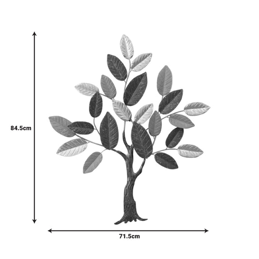 Διακοσμητικό Τοίχου Oliver Μέταλλο σε Χρυσή-Μαύρη-Γκρι Απόχρωση 71.5x84.5x4