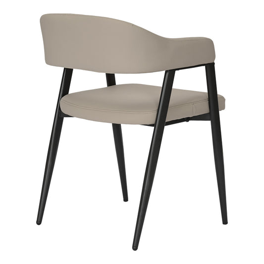 Πολυθρόνα Sezan PU σε Γκρι-Μπεζ Απόχρωση 56x55x78