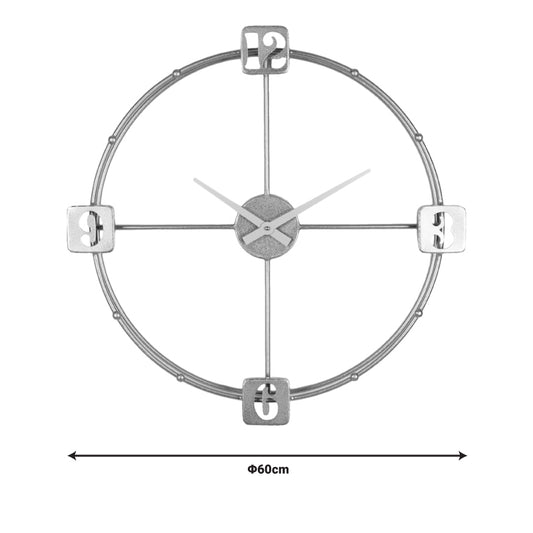Ρολόι Τοίχου Hunga Μέταλλο σε Χρυσή Απόχρωση 60x7.5x60