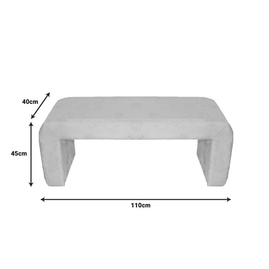 Σκαμπό Gagga Βελούδο Ύφασμα σε Πράσινη Απόχρωση 110x40x45