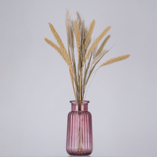 LAYLA 35604 Διακοσμητικό Βάζο Γυάλινο Μωβ Φ11 x Υ22cm