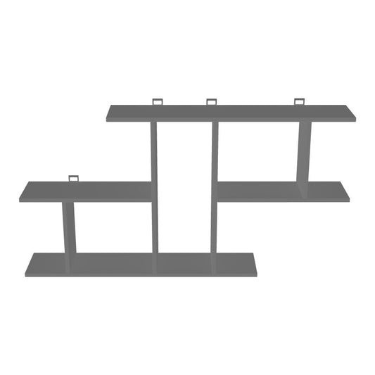 Ραφιέρα Τοίχου Vertoura σε Ανθρακί Απόχρωση 116x18.5x60