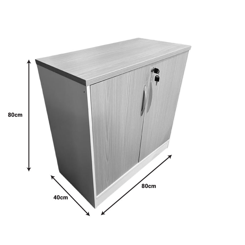 Ντουλάπι Γραφείου Armadi σε Γκρι-Λευκή Απόχρωση 80x40x80