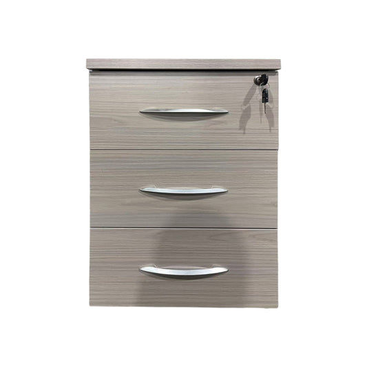 Συρταριέρα Γραφείου Τροχήλατη Armadi σε Γκρι-Λευκή Απόχρωση 40x40x55