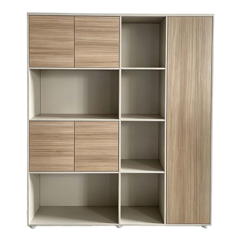 Chidi Office Bookcase in Oak-Beige Shade 160x40x200