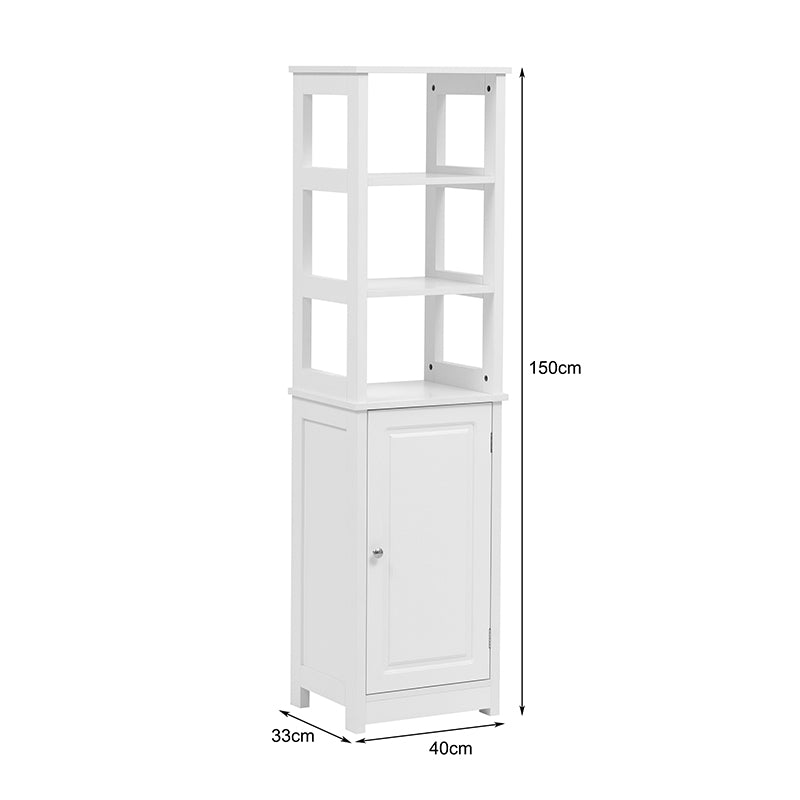 Tall Cabinet Larben MDF White 40x33x150