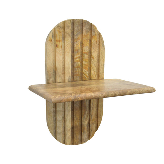 Ραφιέρα Τοίχου Arcadia 3 Τεμ Μασίφ Ξύλο Μάνγκο σε Φυσική Απόχρωση 30x20x40