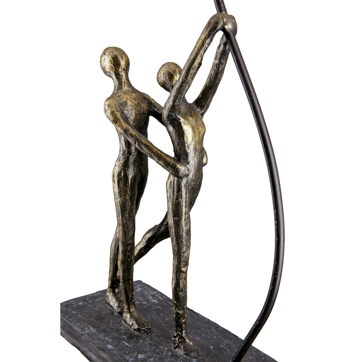 Γλυπτό 'Love Balloon' Ζευγάρι Μοτίβο Πολυρεζίνη Μπρονζέ 7.5x20x48