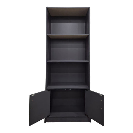 Βιβλιοθήκη Tekaro σε Ανθρακί Απόχρωση 60x29x166