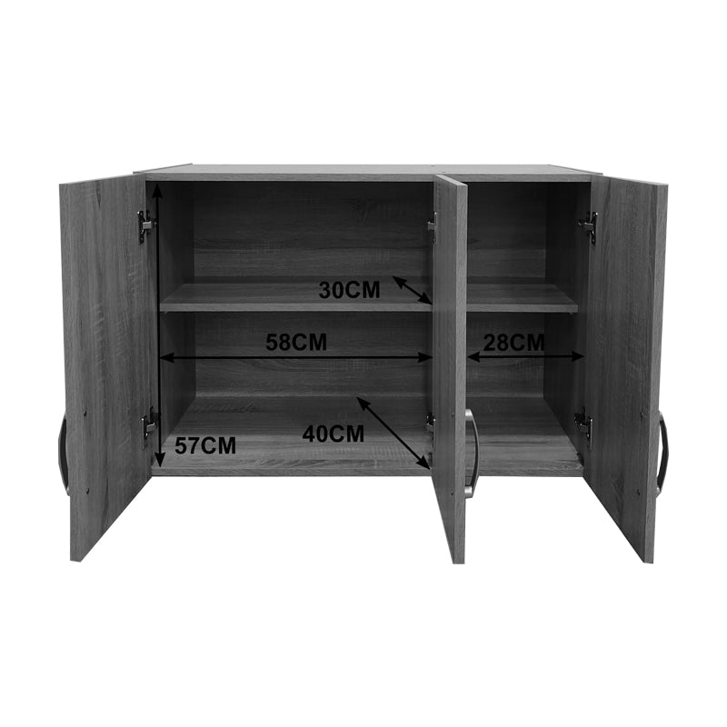 Πατάρι Ντουλάπας Τρίφυλλο Lego σε Wenge Απόχρωση 90x41.5x60