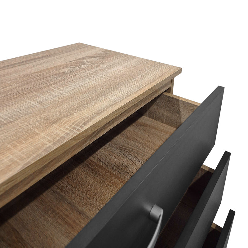 Συρταριέρα Athos σε Sonoma-Ανθρακί Απόχρωση 80x40x79