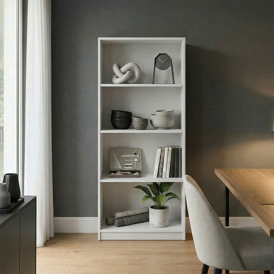 Βιβλιοθήκη Kendy Λευκό 60x30x167