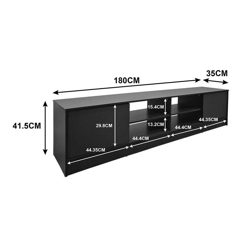 Έπιπλο Τηλεόρασης Tivia Sonoma-Ανθρακί 180x35x41.5