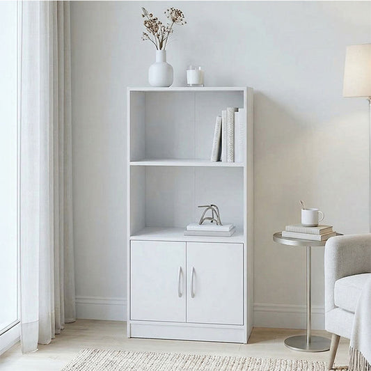 Βιβλιοθήκη Tekaro Λευκή 60x30x120