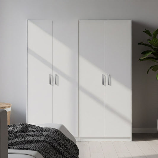 Ντουλάπα Τετράφυλλη Lego Ι Λευκή 160x42x180