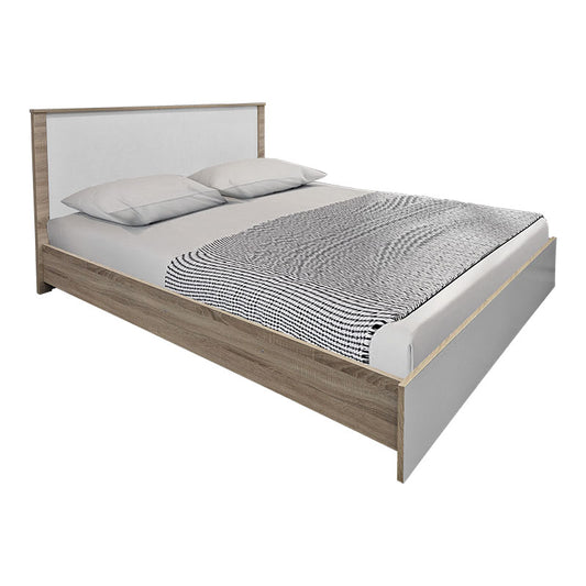 Σετ Κρεβατοκάμαρας Athos Sonoma Λευκό με Κρεβάτι 160x200εκ Σετ 4 Τεμ.