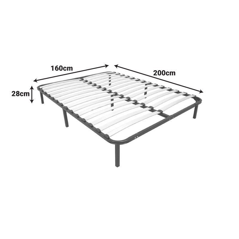Σομιές Μεταλλικός Amaso σε Μαύρη Απόχρωση 160x200x28