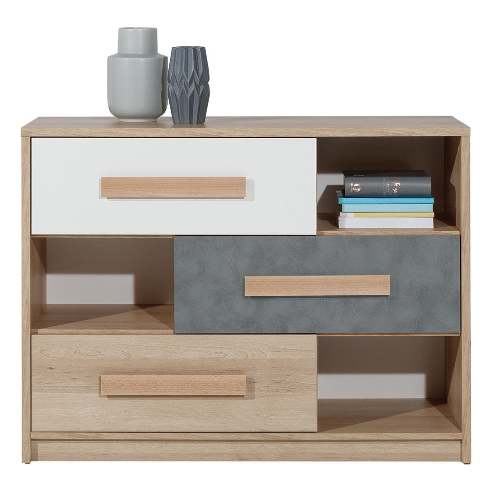 Συρταριέρα Aygo Σονόμα Λευκό 108.5x39.5x64.1