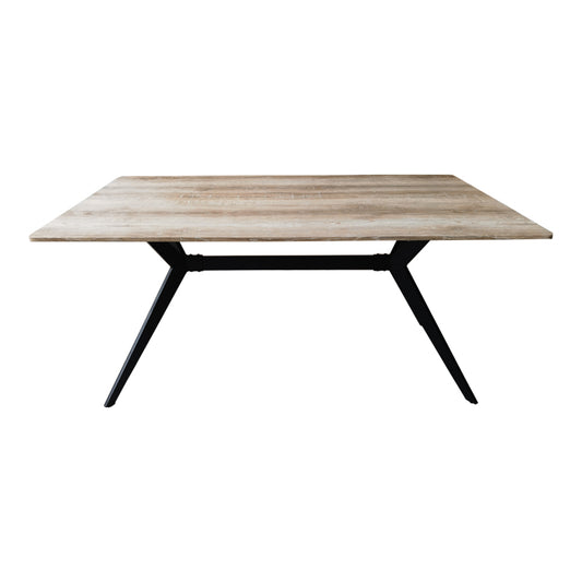 Τραπέζι Ezali Sonoma MDF με Μαύρα Μεταλλικά Πόδια 160x90x75