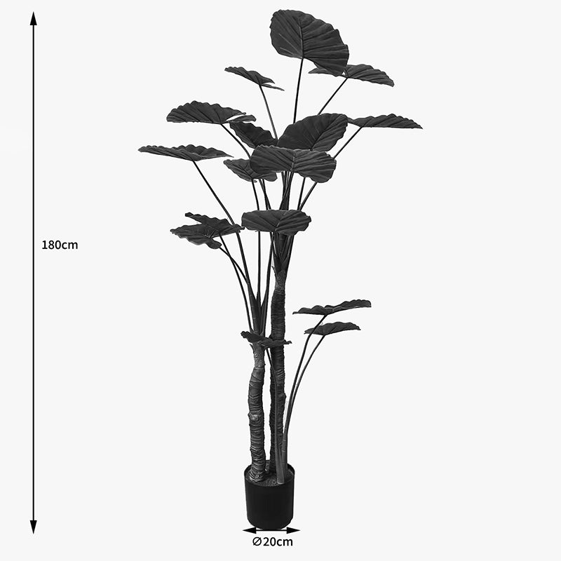 Διακοσμητικό Φυτό σε Γλάστρα Taro Plant Πράσινο Φ90x180