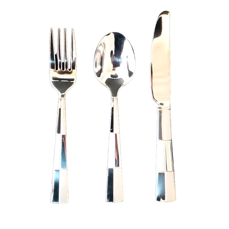 Μαχαιροπίρουνα σε Βαλίτσα Ανοξείδωτα Ασημί (72 Τεμ.)