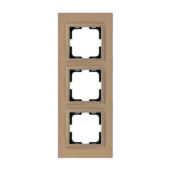 ΠΛΑΙΣΙΟ 3 ΘΕΣΕΩΝ ΑΛΟΥΜΙΝΙΟ ΜΠΡΟΝΖΕ