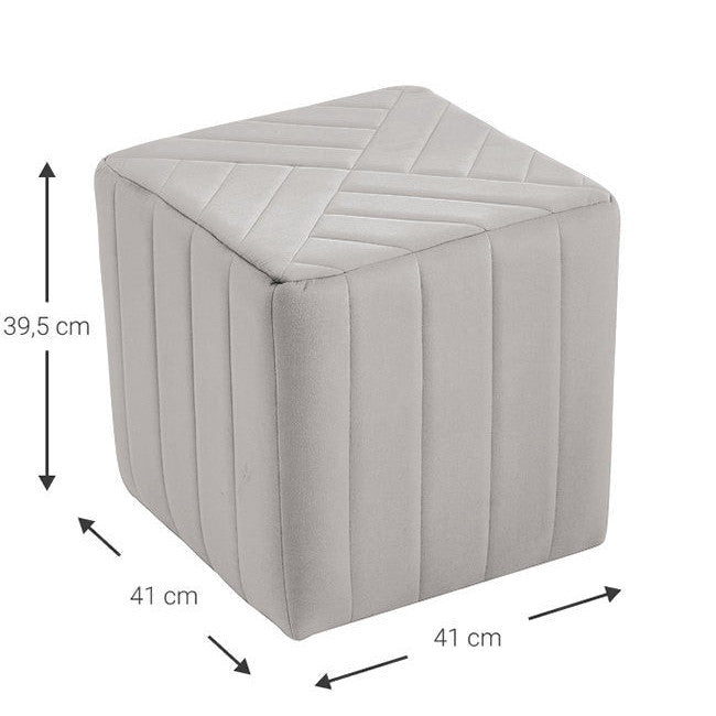 Stool Zekvir Grey 41x41x39.5