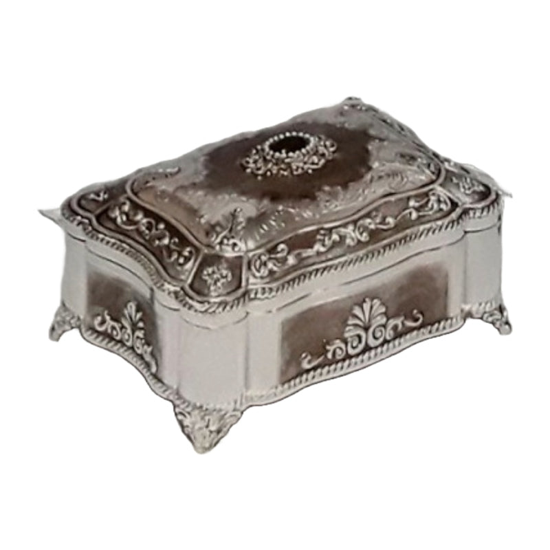 Μπιζουτιέρα Επάργυρη Ασημί 19x15x10