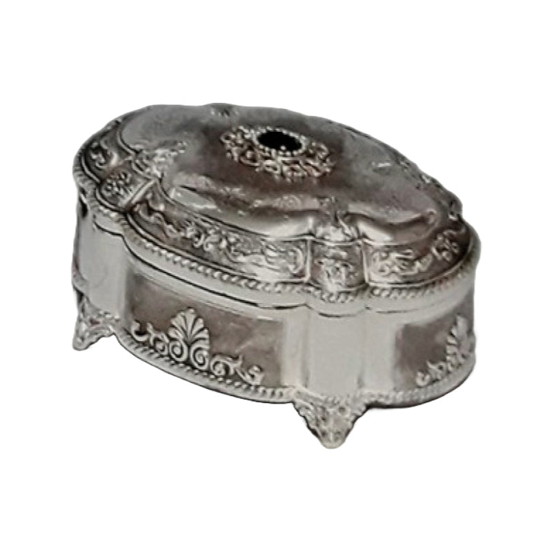 Μπιζουτιέρα Επάργυρη Ασημί 14x11x7