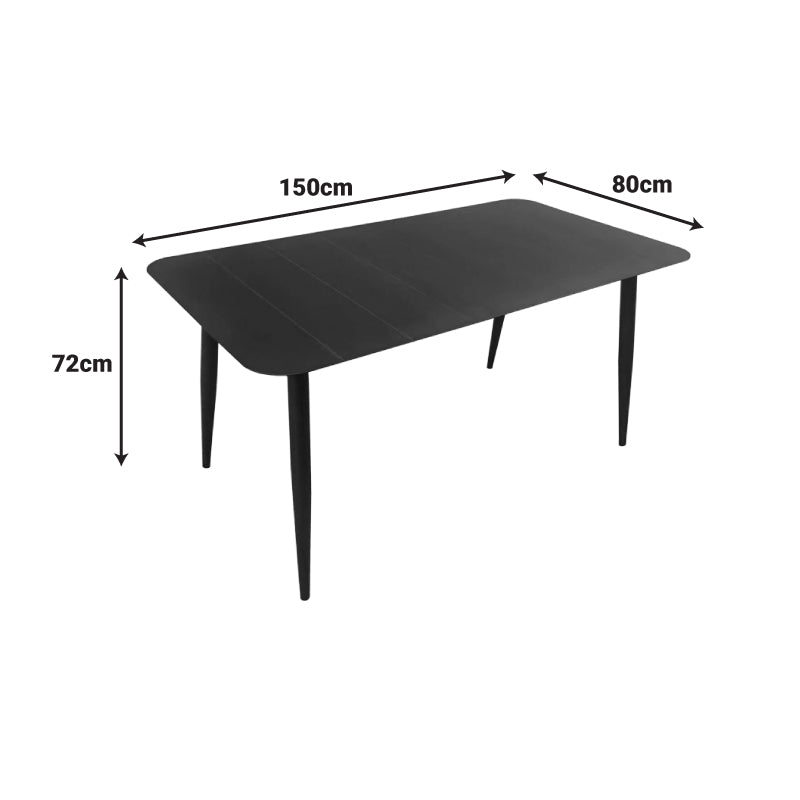 Τραπέζι Vista Αλουμίνιο σε Ανθρακί Απόχρωση 150x80x72