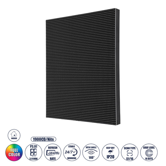 NEOWALL 41025 Module για Οθόνες Video Wall 25x25cm 64x64px P3.91 LED 45W 3840Hz 4096 Dots ≥1900cd/㎡ Nits DC 5V Εσωτερικού Χώρου IP31 Full Color S1/16 14Bits - Kinglight SMD2121 - Δεξί - Μ25 x Π1.2 x Υ25