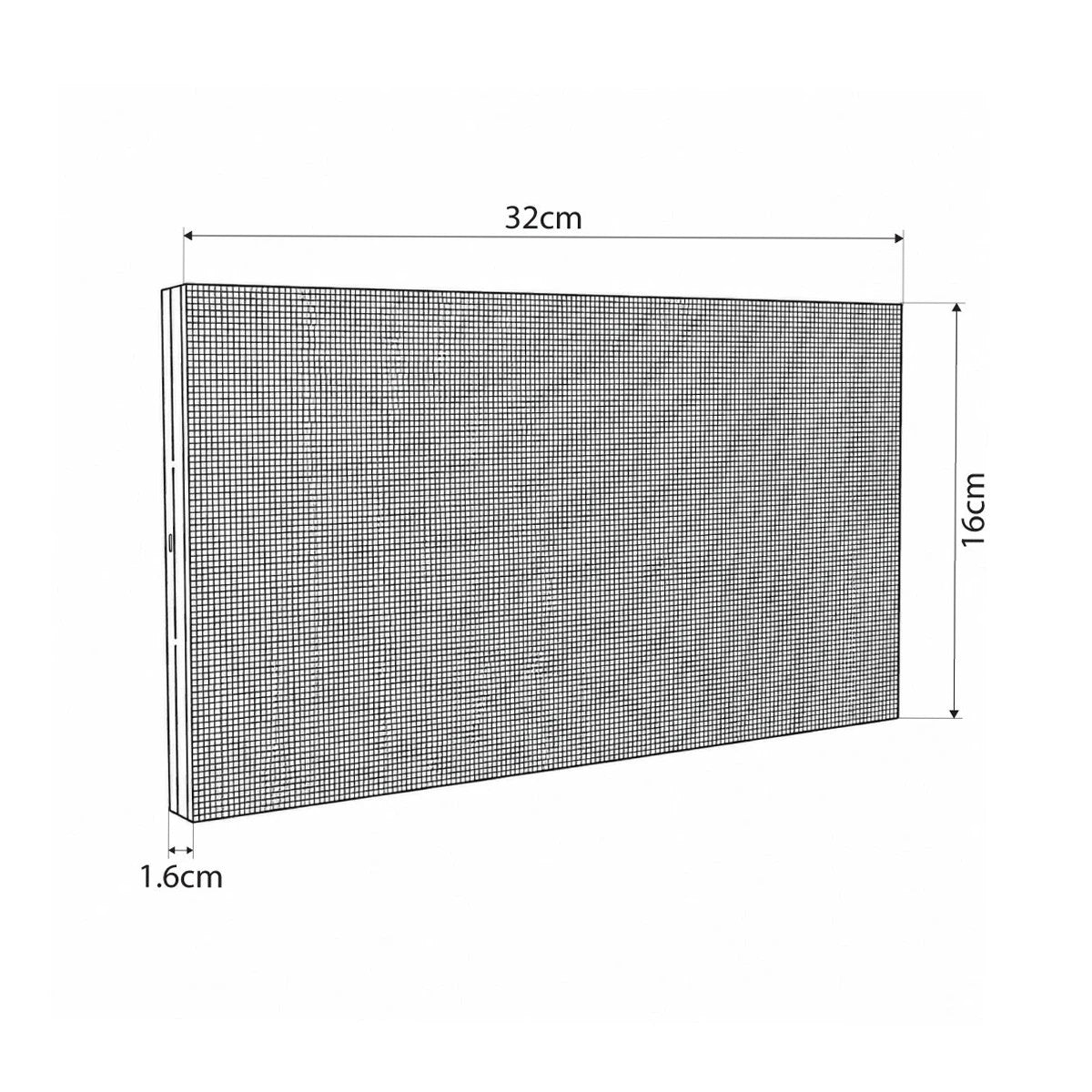 STANDWALL 41054 Module for LED Video Wall Screens 32x16cm 172x86px P1.86 GOB LED 35W 3840Hz 14792 Dots ≥1100cd/㎡ Nits DC 5V Indoor IP31 Full Color S1/43 14Bits - Kinglight SMD1515 - D32 x W1.6 x H16