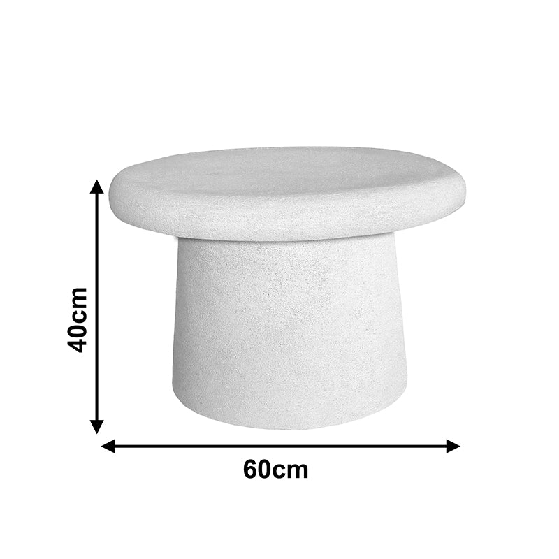 Τραπέζι Σαλονιού Herona MDF Λευκό Φ60x40