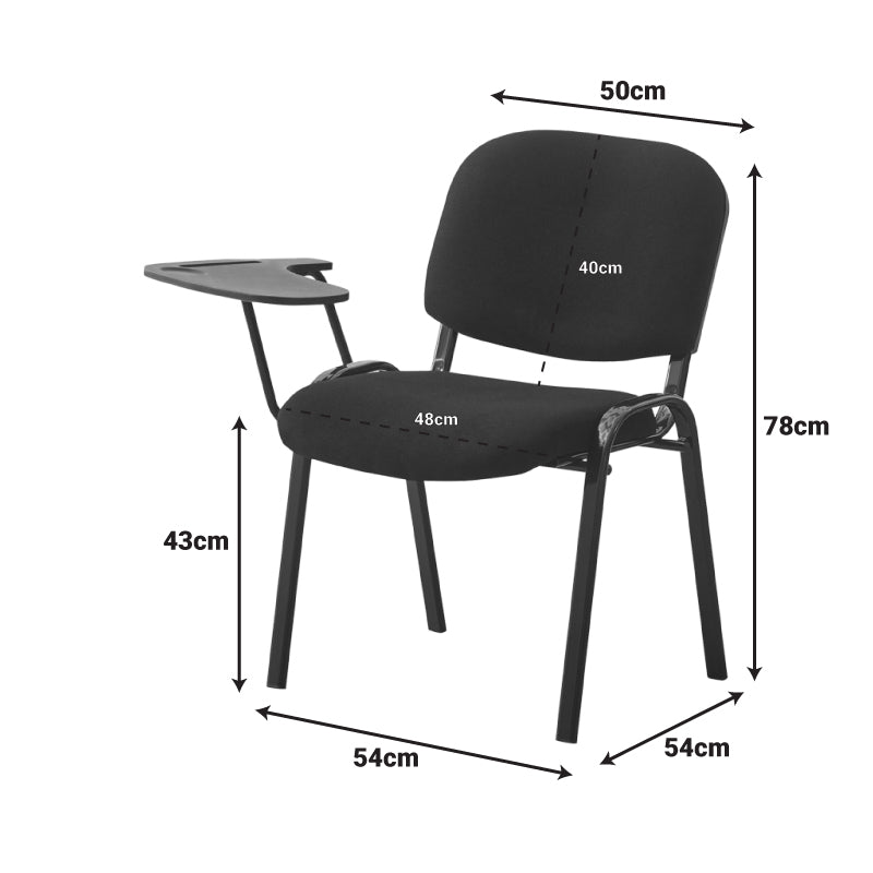 Conference Chair with Lector Tablet Black 54x54x78