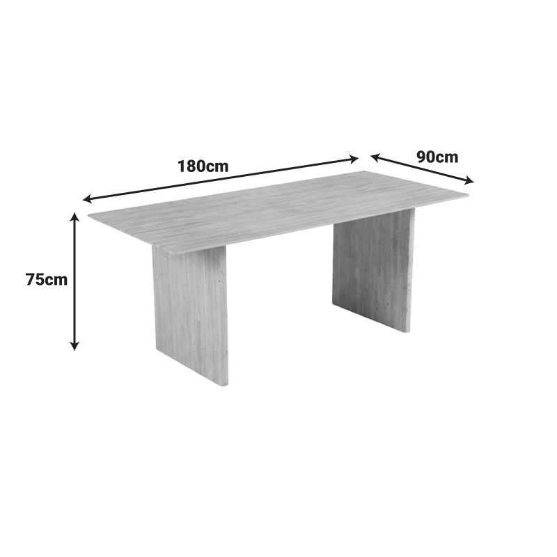 Τραπέζι Releno Sintered Stone σε Όψη Τραβερτίνας 180x90x75