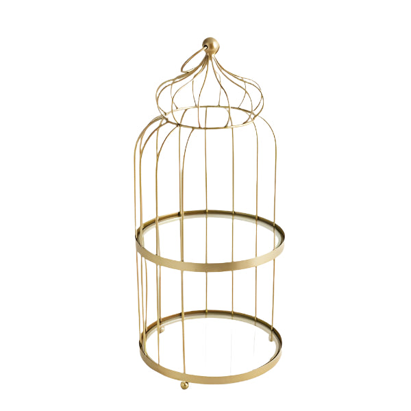 ΚΛΟΥΒΙ ΜΕ ΔΥΟ ΕΠΙΠΕΔΑ ΜΕΤΑΛΛΙΚΟ ΧΡΥΣΟ 24x24x58