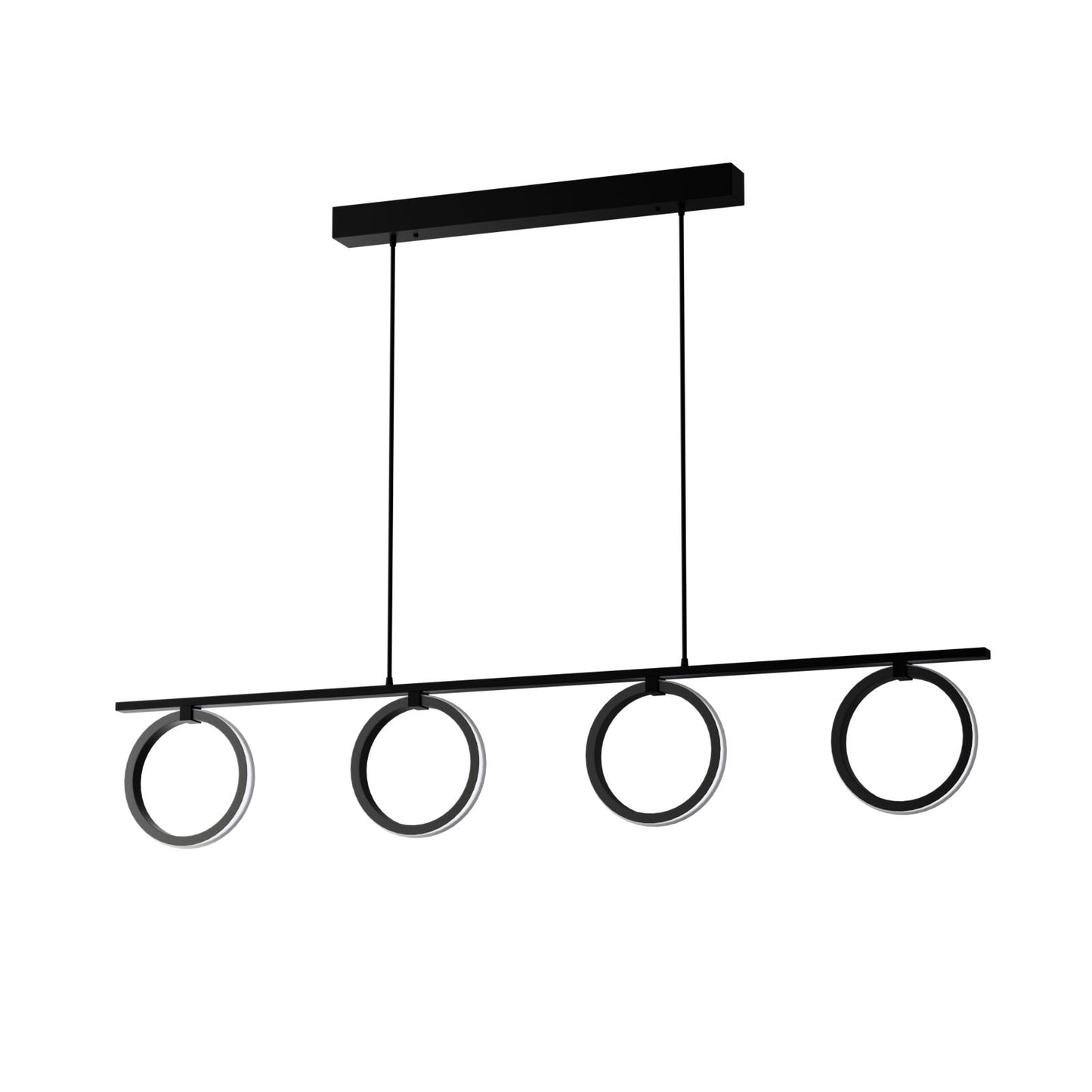 Φωτιστικό Κρεμαστό LED 35W 4000K Μαύρο 100x50x120