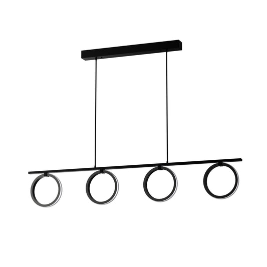 Φωτιστικό Κρεμαστό LED 35W 4000K Μαύρο 100x50x120