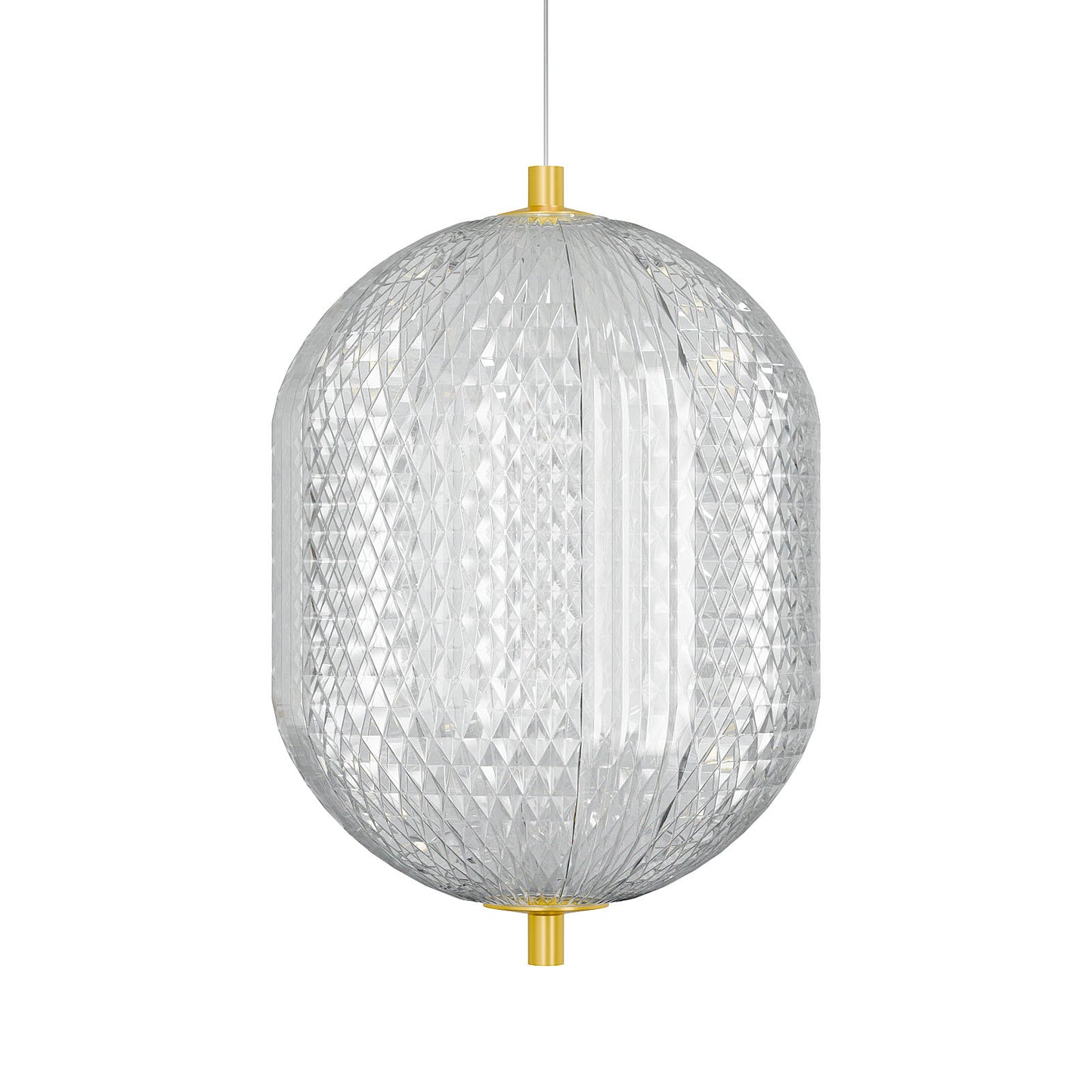 Φωτιστικό Κρεμαστό LED 18W 4000K Χρυσό 20x15x120