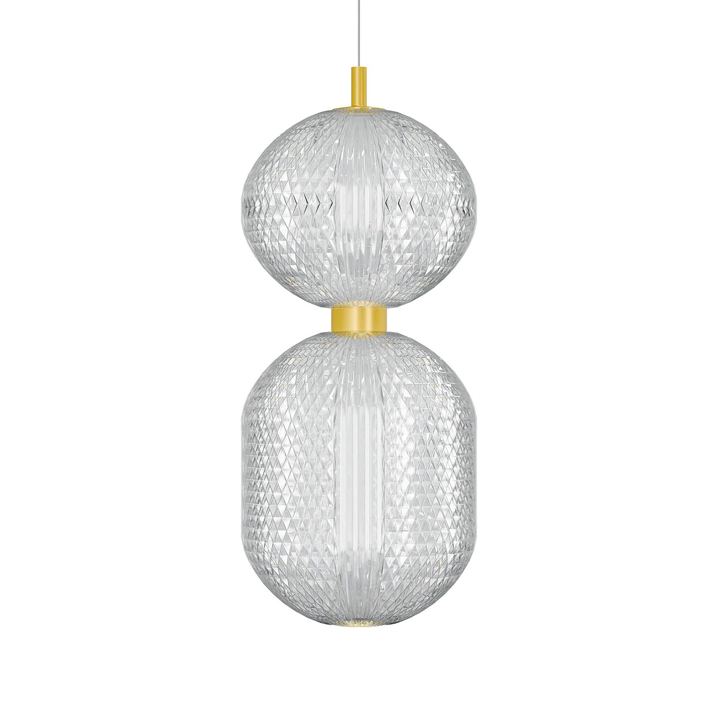 Φωτιστικό Κρεμαστό LED 30W 4000K Χρυσό 39x15x120