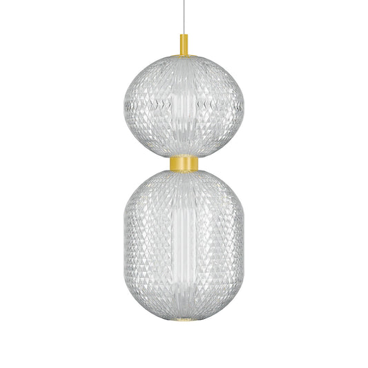 Φωτιστικό Κρεμαστό LED 30W 4000K Χρυσό 39x15x120