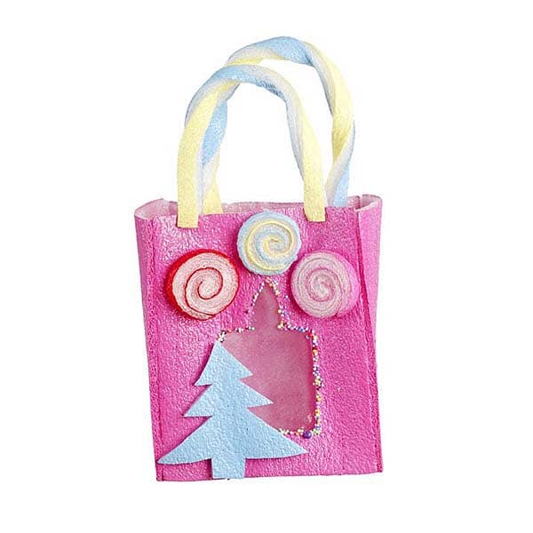 Τσαντάκι Ζαχαρωτό Ροζ 31εκ