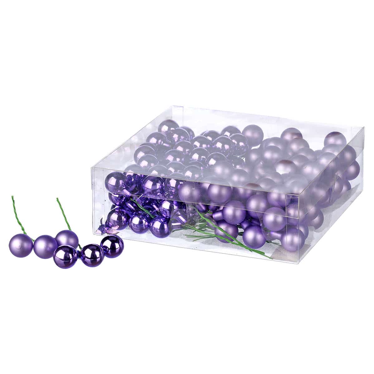 Μπάλα Γυάλινη Λιλά S/144 2εκ