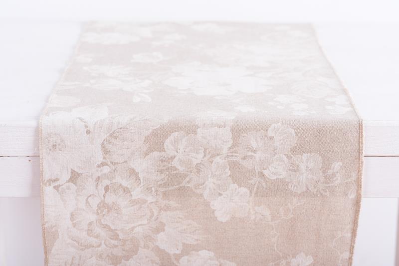 Ράννερ Λευκό Λουλούδι 32x150εκ