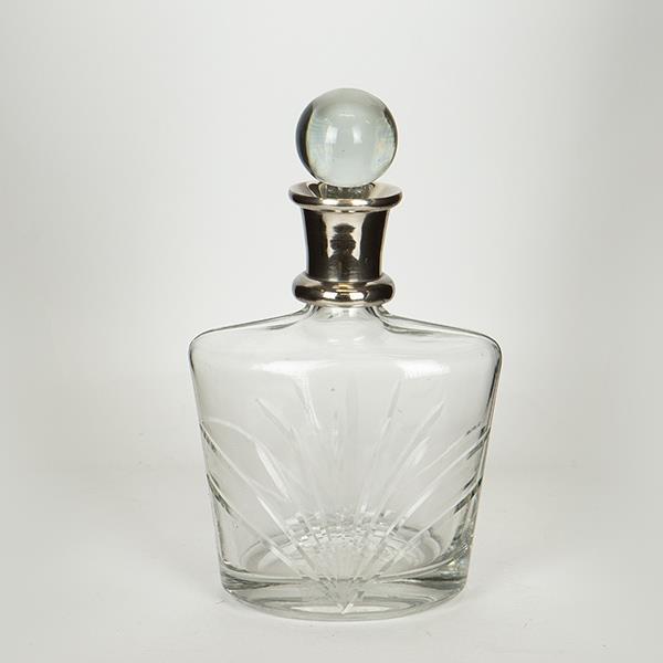 ΚΑΡΑΦΑ ΓΥΑΛΙΝΗ - ΜΕΤΑΛΛΙΚΗ ΑΣΗΜΙ 25x10x15